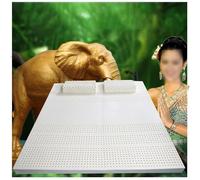 Surmatelas 100 % latex naturel, respirant, confortable, durable, non pliable, mousse à mémoire de forme, 2,5 cm d'épaisseur, 160 x 220 cm, idéal pour un sommeil réparateur