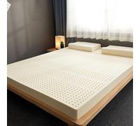 Surmatelas 100 % latex naturel - Respirant et confortable de 5 cm d'épaisseur, durable et résistant pour les lits de 180 x 200 cm pour mieux dormir ce soir