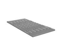 Surmatelas 140 x 190 cm mémoire de forme 7 zones purifiant au charbon ép.5cm - NISIDA de NATUREA
