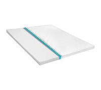 Surmatelas 140 x 200 cm en Mousse Froide, Profil Alvéolé, Surmatelas Ultra Confort, Mattress Topper, Surmatela Moelleux, Literie Confortable, Blanc, 6 cm d'Épaisseur