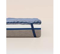 Surmatelas 140x190 cm - Douillet et soutien ferme - Laine 100% française - 6 cm d'épaisseur - Tediber