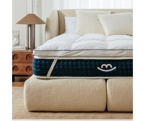Surmatelas 140x190 cm | Épaisseur 5cm | Fibre Polyester Hypoallergénique | Housse 100% Coton Lavable | Confort Moelleux | surmatelas Enfants et Adultes pour Un Sommeil réparateur | MORPHEA france