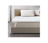 Surmatelas 150 x 200 en mousse à mémoire de forme | Hauteur 6 cm | Housse respirante et amovible | Antibactérien et antifongique
