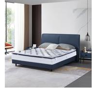 Surmatelas 160x200 cm Everest Rafraîchissant - Mémoire de forme - Tissu Cool Fabric