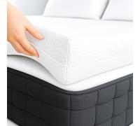 Surmatelas | 80x200 CM | Epaisseur 4CM | Housse Lavable à Deux Faces été/Hiver | Soulage Les tensions Musculaires | Mousse a memoire de Forme 100% | Réversible | Surmatelas 80 x 200
