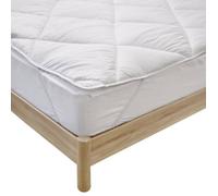 Surmatelas 90x190 cm Confort Anti-acariens - Traitement naturel - Fabriqué en France - BLEU CALIN