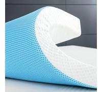Surmatelas 90x190 cm Mémoire de Forme - Épaisseur 5 cm | Soulage Le Mal de Dos | Améliore Le Confort d’Un Matelas Dur | Viscoélastique Haute densité | Housse Lavable et Antidérapante | Oeko-TEX
