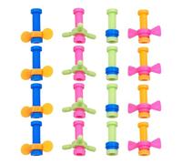 Surmatelas À Mâcher - 16 Pièces ABS | Toppers De Crayon Fidget Réutilisables | Capuchons De Crayon Anti-Stress Offrant Un Plaisir Tactile Coloré pour , Adolescents Et Adultes pour S