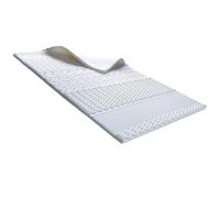 Surmatelas à Mémoire de Forme 90 x 190 cm - 4 cm d'épaisseur, 10 zones de confort 90 x 190 Blanc