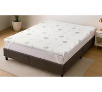 Surmatelas à mémoire de forme aloe vera 5 cm d épaisseur : 160 x 190 cm
