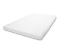 10cm Surmatelas à mousse Memory HWC-E63, Couvre-matelas, housse 140x200cm mousse visco Blanc