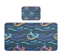 Surmatelas absorbant pour bébé et tout-petit Motif requin Bleu 71,1 x 132,1 cm