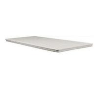 Surmatelas Anatomique Confort Mémoire de Forme 160x200 x 4,5 cm + Alèse Déhoussable Entretien Facile - Anallergique - à l'Aloe Vera Blanc