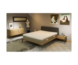 Surmatelas Anatomique Hyper Moelleux et Confort 200x200 x 6 cm + Alèse Déhoussable Entretien Facile - Anallergique - à l'Aloe Vera Blanc