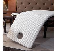Surmatelas antidérapant en mousse à mémoire de forme pour lits de spa, matelas respirant pour salon de beauté, couleur unie, tête carrée, 70 x 185 cm, 5 cm d'épaisseur, blanc
