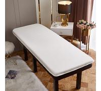 Surmatelas antidérapant en mousse visco-élastique de 5 cm d'épaisseur Idéal pour le camping et les voyages Blanc Taille 80 x 190 cm Améliore le confort et le soutien pour un meilleur sommeil