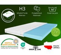 Surmatelas avec couche de massage, taille : 180x200x8, housse incluse. Housse, Couleur du surmatelas : noir, dureté moyenne : H3