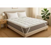 Surmatelas Bamboo 8 cm d épaisseur microfibres-balls Sampur : 90 x 190 cm