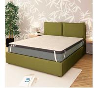 Surmatelas Bambou 170x190 cm - Mémoire de forme - Épaisseur 10 cm - Qualité optimal