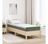 Vidaxl Coussins De Matelas Blanc Et Vert 140 X 190 Cm