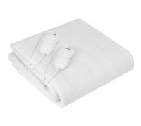 Surmatelas Chauffant 2 Places 150x160cm, 3 Niveaux Température, Lavable, Double,, MS 7420, 120, Blanc