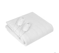 Surmatelas Chauffant 2 Places 150x160cm, 3 Niveaux Température, Lavable, Double,, MS 7420, 120, Blanc