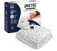 Imetec Surmatelas Chauffant 2 Places Adapto, 150x120cm - 6 Températures, Tissu 100% Coton, Chauffage Rapide, Température Constante, Personnalisée - Chauffe-Lit Electrique L Double Commande
