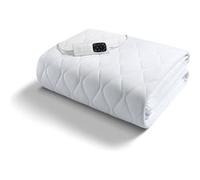 Dreamland Surmatelas chauffant Dreamy Night 195x90 cm Hypoallergénique Blanc Simple 1 télécommande