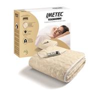 Surmatelas Chauffant - Imetec - Chauffe-lit Pour Lit Double 150 x 80 cm - 2 Commandes avec 2 Températures - Lavable