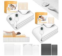 Surmatelas chauffant - KESSER - Blanc - 160x140 cm - 3 niveaux de température - Arrêt automatique - Télécommande incluse