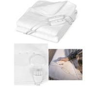 Surmatelas chauffant - LIVOO - 2 places - 2 x 60W - 3 niveaux de chaleur - Sécurité surchauffe