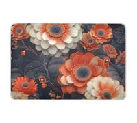 Surmatelas coloré en cuivre de style élaboré chinois, motif marguerite, pour tout-petits, résistant à l'eau, tapis d'apprentissage de la propreté, matelas à langer pour nourrisson, 132,1 cm (L) x 86,4