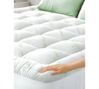 Surmatelas Confort Doux comme Un Nuage - Protège-Matelas Ultra-Doux, Respirant et rafraîchissant en Viscose de Bambou - 160 x 200 cm, Poches Profondes