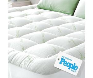 Surmatelas Confort Nuageux - Protège-Matelas Ultra-Doux, Respirant et rafraîchissant en Viscose de Bambou - 135 x 190 cm, Poches Profondes