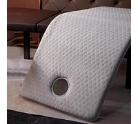 Surmatelas de lit antidérapant de 6 cm d'épaisseur, gris avec trou pour le visage, bandes élastiques, rembourrage doux pour extensions de cils, 80 x 190 cm, accessoires confortables pour salons de