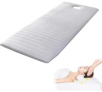 Surmatelas De Lit De Spa en Mousse à Mémoire De Forme avec Trou pour Le Visage pour Table D’esthéticienne Beige 6cm Carré Rond Trapézoïdal Appui-tête Lash Coussin De, Grey 3cm, S 75x190cm