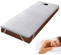 Surmatelas De Lit De Spa en Mousse à Mémoire De Forme avec Trou pour Le Visage pour Table D’esthéticienne Beige 6cm Carré Rond Trapézoïdal Appui-tête Lash Coussin De, Grey 4cm, S 80x190cm