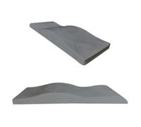 Surmatelas de massage incurvé Extension de cils incurvée for table massage, matelas for, lit for salon beauté pour Salon(Grey mattress)