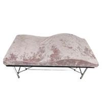 Surmatelas de massage incurvé Surmatelas Incurvé For Salon De Beauté Lash Bed Mattress En Mousse À Mémoire Forme pour Salon(Ice Pink)