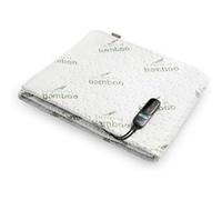 Duux Snooze Couverture Électrique en Bambou - Couche Supérieure en Bambou - 6 Niveaux de Chaleur & Minuterie - Lavable - 90x200cm