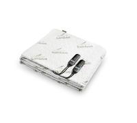 Duux Snooze Couverture Électrique en Bambou - Couche Supérieure en Bambou - 6 Niveaux de Chaleur & Minuterie - 2 Zones pour Corps et Pieds - Lavable - 140x200cm