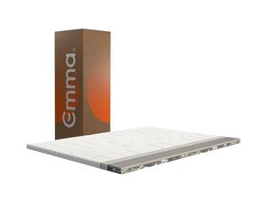 Surmatelas Emma Original Pro 140x190 cm, 8 cm | 2 Couches Thermorégulantes & Ferme | Mousse HRX | Housse Amovible et Lavable | Prolonge la Durée de Vie du Matelas
