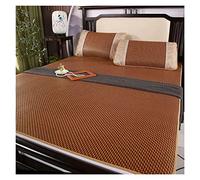 Surmatelas en bambou rafraîchissant - Surmatelas pliable double face pour lit simple et double en rotin - Essentiel pour dormir l'été avec taie d'oreiller respirant et confortable