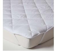 Surmatelas en coton - HOMESCAPES - 90x190 cm - Garnissage polyester 500g/m² - Hypoallergénique - Lavable en machine