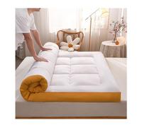 Surmatelas en fibre de soja naturelle - Surmatelas futon extra épais et respirant - Solution de literie douce, confortable et écologique pour lit simple (90 x 200 cm)