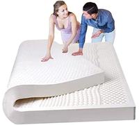 Surmatelas en Latex 100% Naturel - Fermeté Moyenne - 2 Pouces - Queen Size - Surmatelas pour Canapé-lit, Caravane, Matelas Dur, Vieux Matelas, 2.5cm, 120X200cm