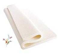 Surmatelas en latex 80 x 90 cm, 100 % naturel, tatami personnalisable à rebond lent avec housse intérieure pour un confort et un soutien ultimes