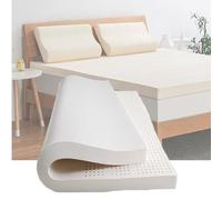 Surmatelas en latex bio - Soulagement de la pression pour les maux de dos, 7,6 cm d'épaisseur, 154 x 218,4 cm
