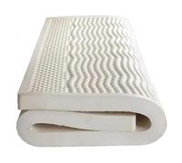 Surmatelas en latex de 5 cm d'épaisseur - Portable - Soulagement de la pression avec housse amovible et lavable - 7 zones de soutien - Confort amélioré pour lits de 135 x 200 cm
