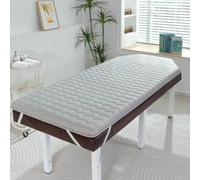 Surmatelas en latex gris, 70 x 190 cm, 6 cm d'épaisseur, mousse haute densité, pliable, rembourrage élastique antidérapant pour lits de cils et tables de massage